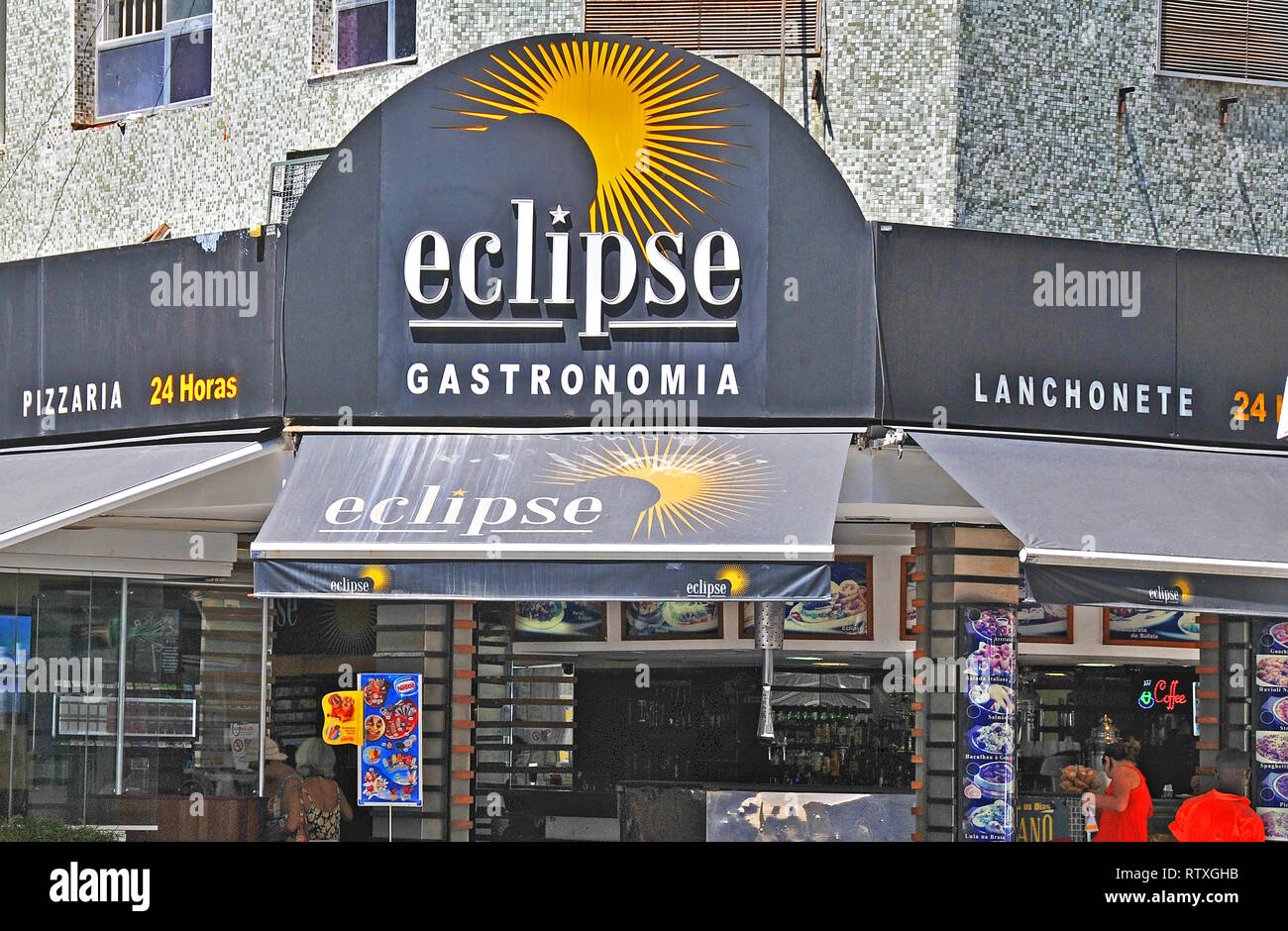 Restaurant Eclipse, Copacabana, Rio de Janeiro, Brésil Banque D'Images