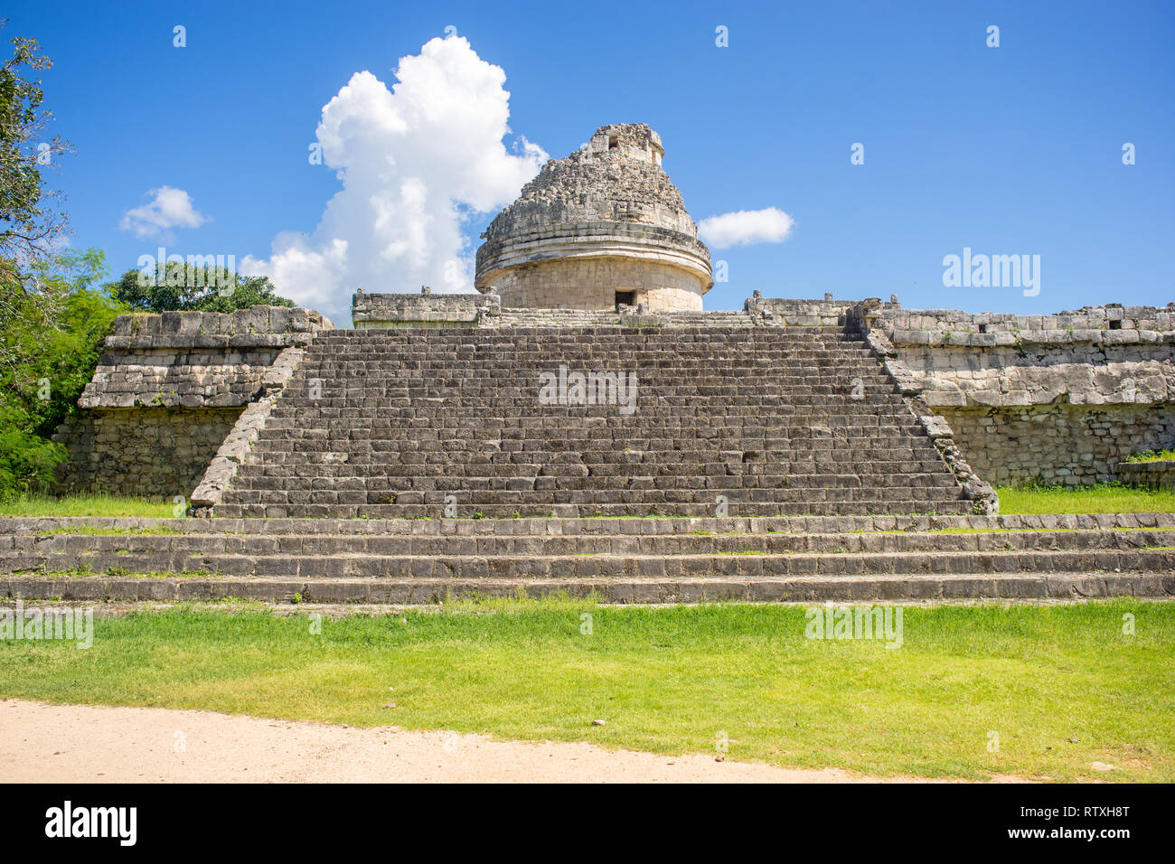 El Caracol, Chichén-Itzá, Yucatán, Messico Banque D'Images