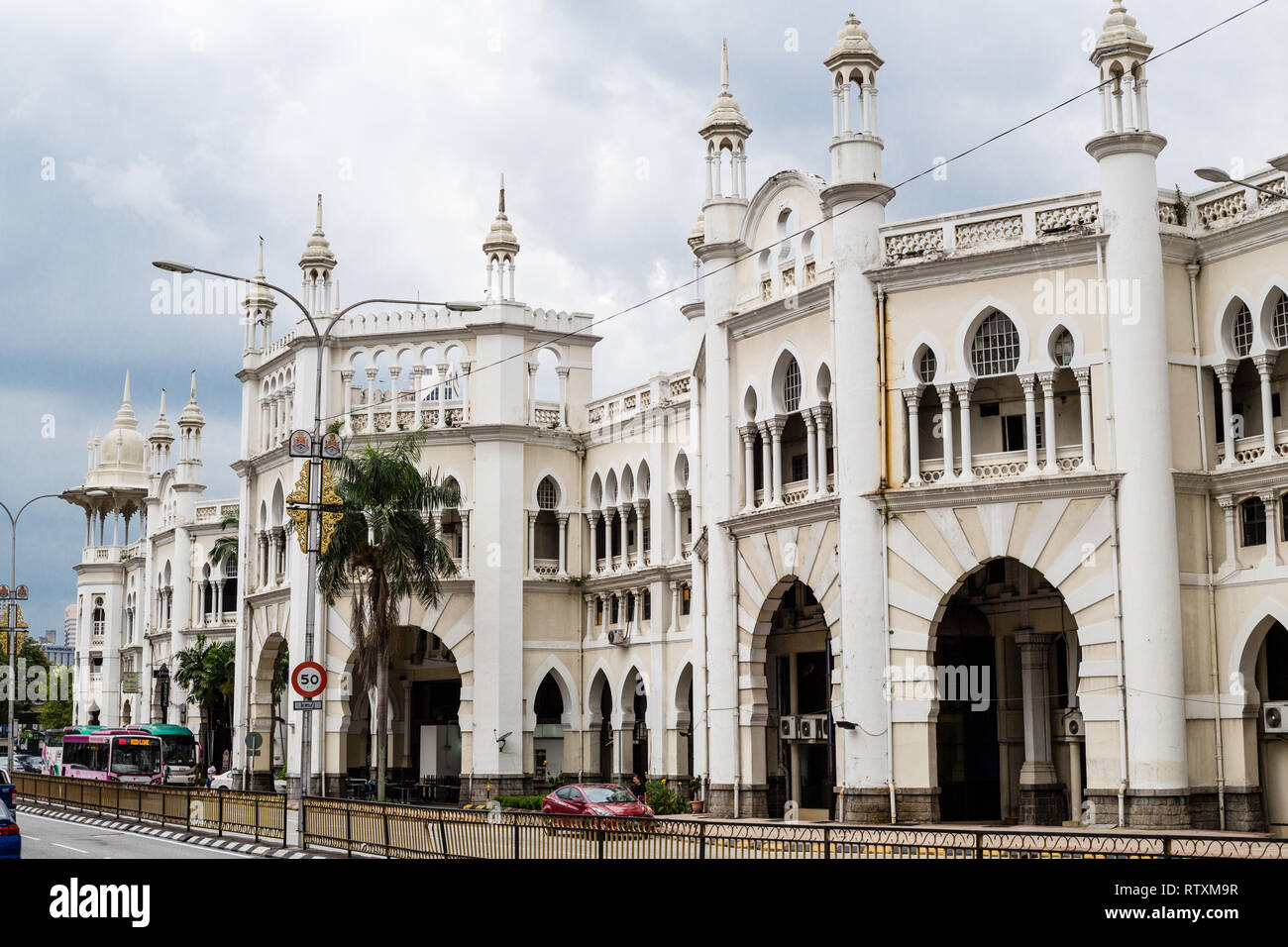 Ancienne Gare, époque coloniale, Kuala Lumpur, Malaisie. Banque D'Images