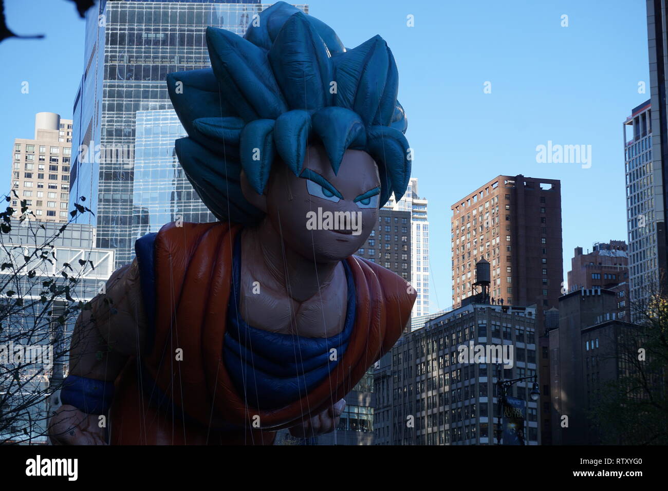 New York, USA - Novembre 2018 : Annual Macy's Thanksgiving Day Parade à New York le ballon super dragon ball Novembre Banque D'Images