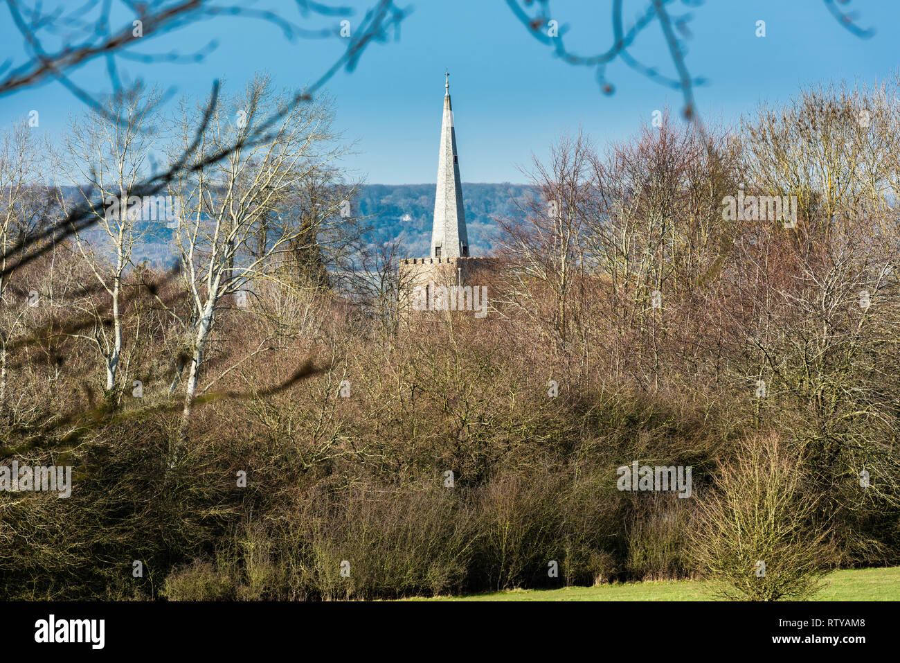 West Malling Église près de Maidstone dans le Kent, Angleterre Banque D'Images