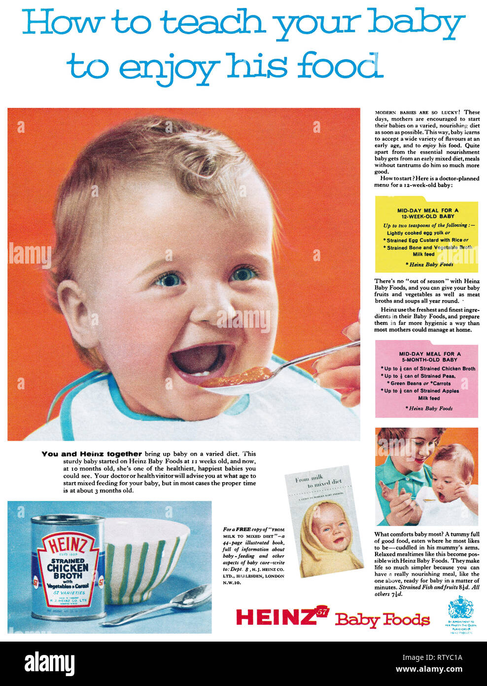 Baby Food 1950s Banque D Image Et Photos Alamy