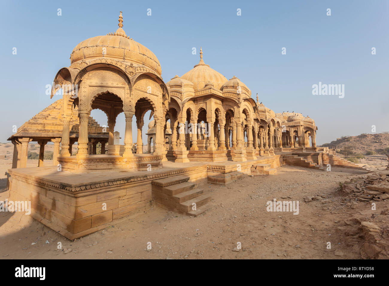 Bada Bagh, Jaisalmer, Rajasthan, Inde, Asie Banque D'Images