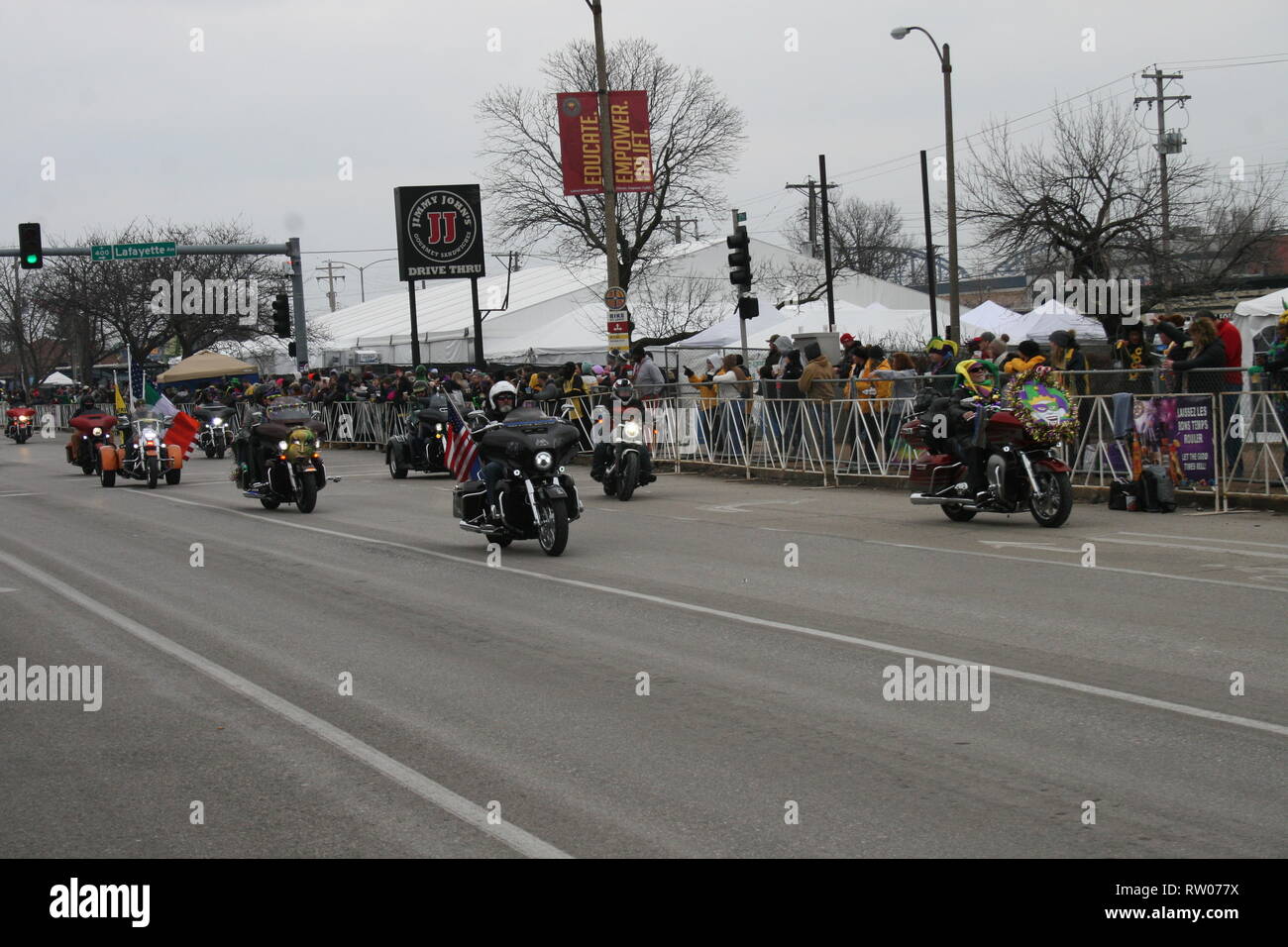 Harley's sur Broadway Banque D'Images