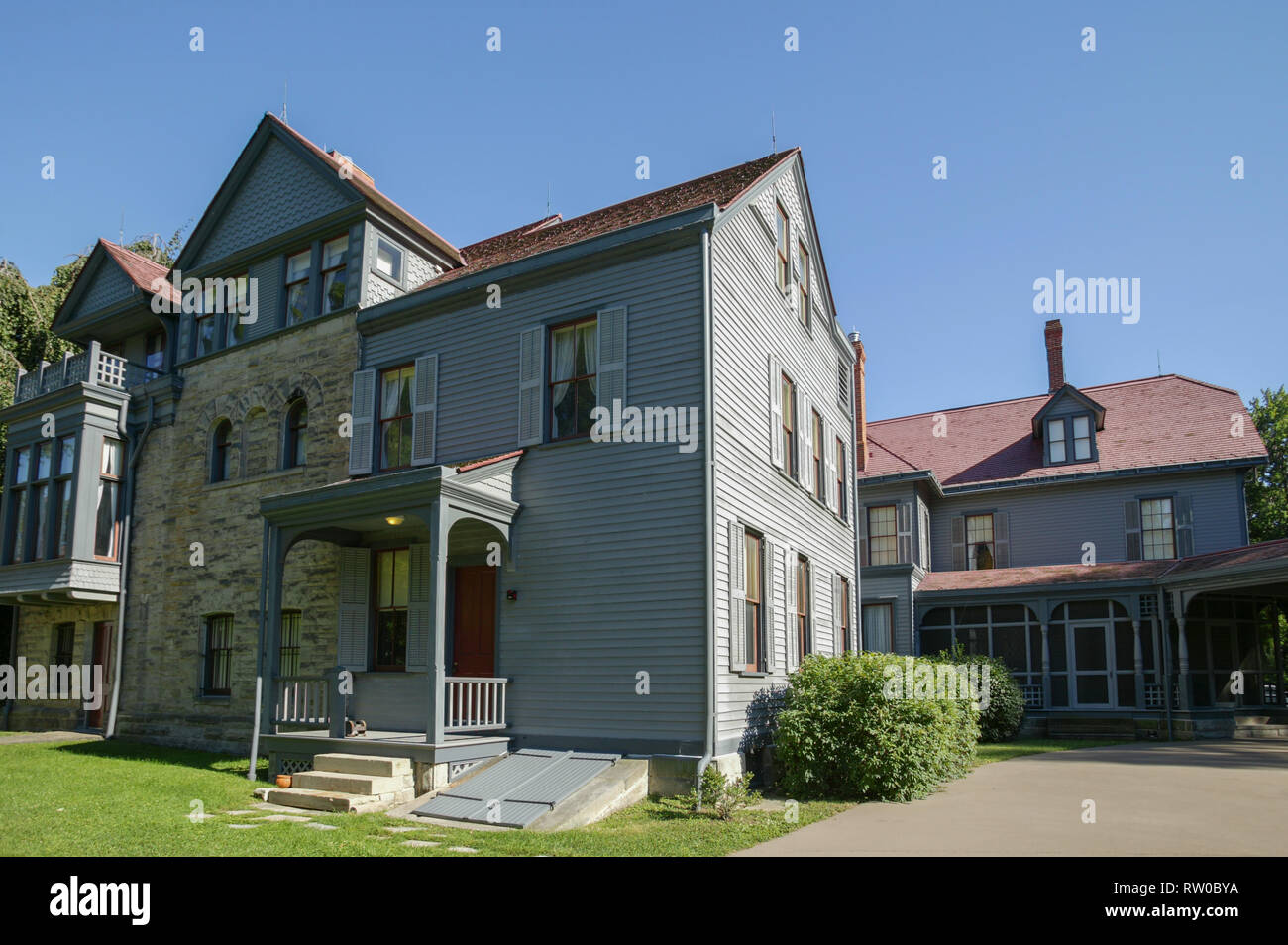 James A. Garfield Lieu historique national à l'accueil du président, Lawnfield, de Mentor, Ohio Banque D'Images