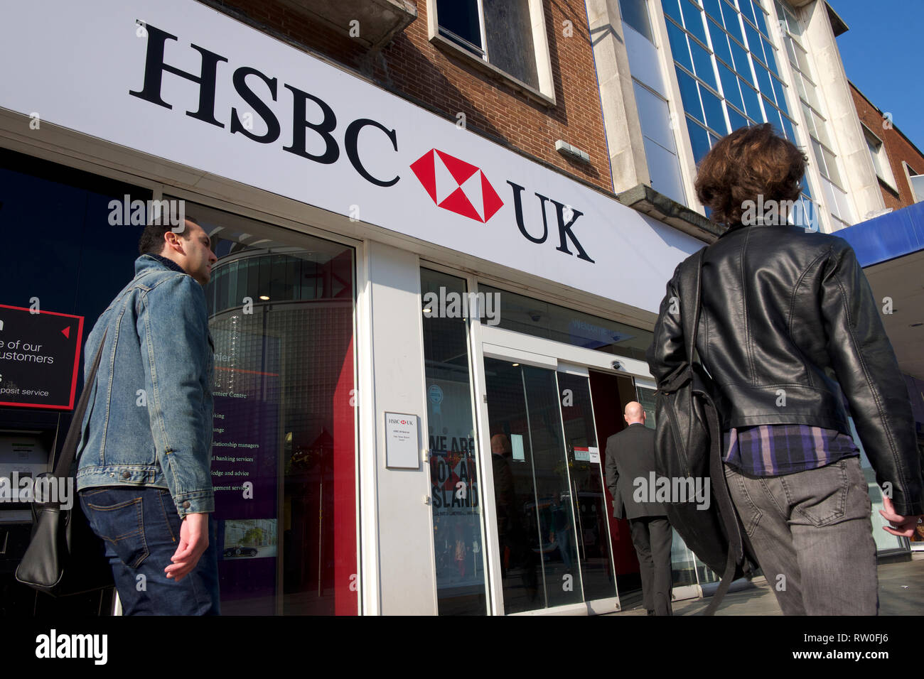 Succursale de la HSBC UK Banque D'Images
