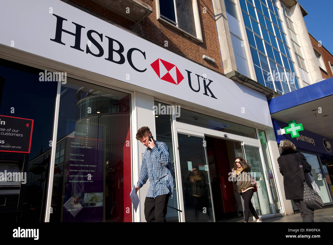 Succursale de la HSBC UK Banque D'Images