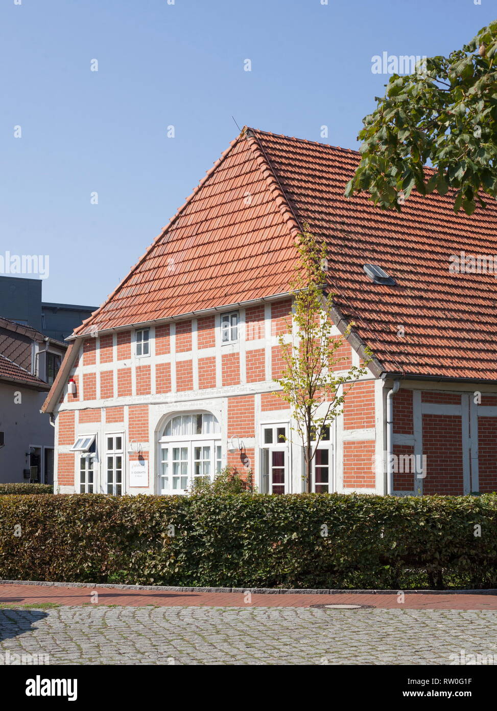 Maison ancienne à colombages, Lilienthal, Basse-Saxe, Allemagne, Europe Banque D'Images