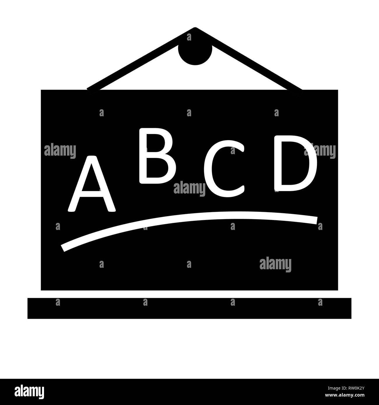 L'icône d'administration, l'éducation, d'illustration vectorielle Glyph Banque D'Images