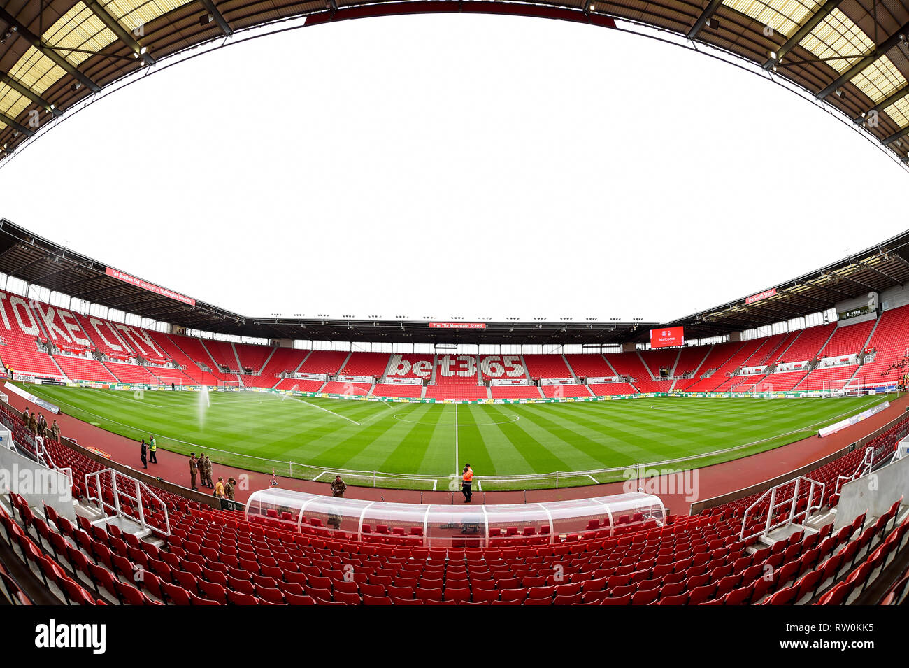 2 mars 2019, Bet 365 Stadium, Stoke-on-Trent, Angleterre ; Sky Bet Championship, Stoke City vs Nottingham Forest ; vue générale de la Bet365, stade à Stoke City Crédit : Jon Hobley/News Images images Ligue de football anglais sont soumis à licence DataCo Banque D'Images