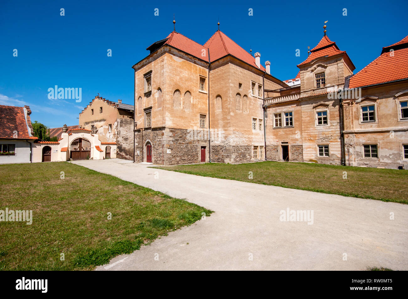 De Prémontrés, Zeliv, région Vysocina République Tchèque Chateau Christian Banque D'Images