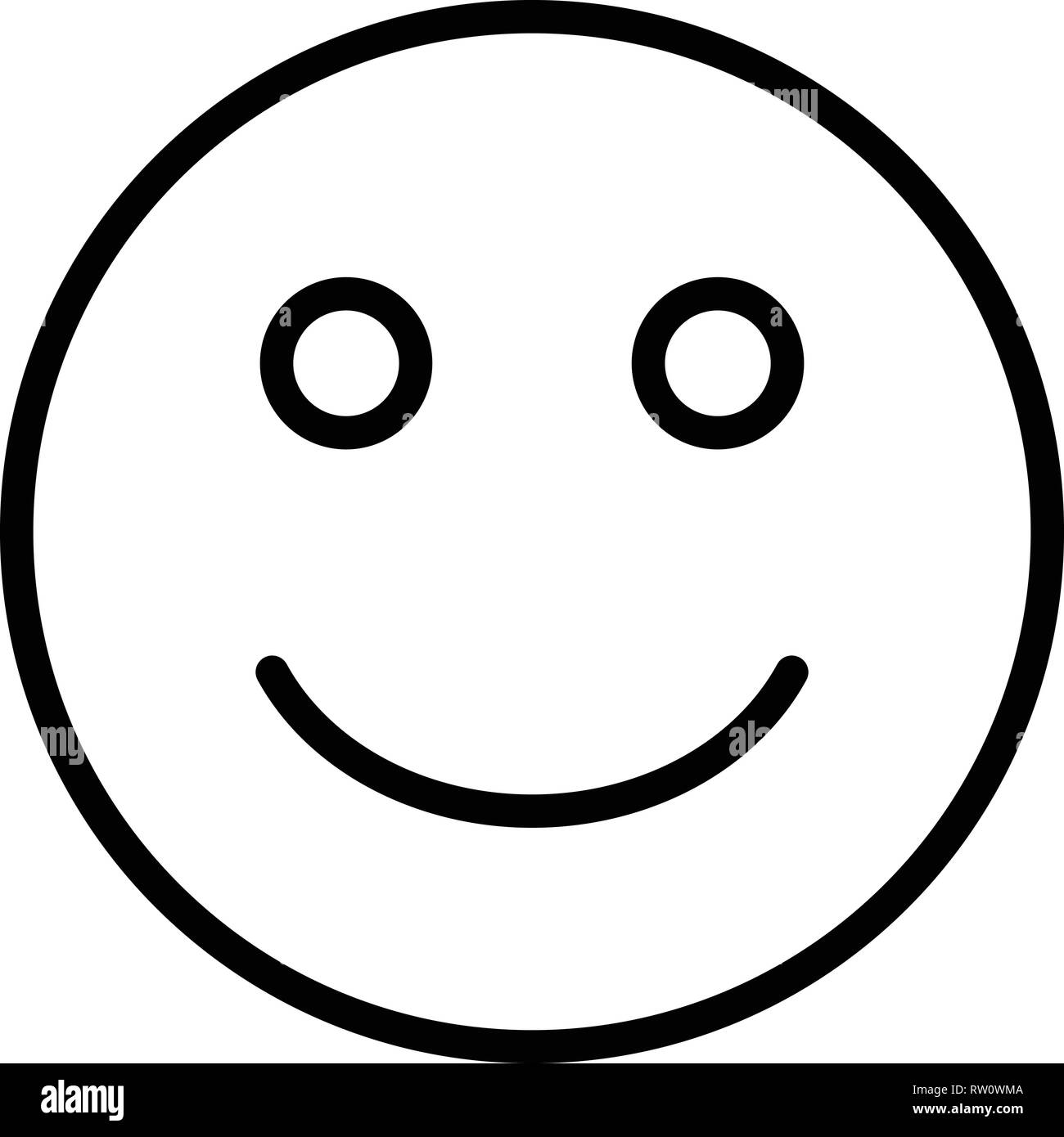 Happy emoji emoticon smiley face Banque d'images noir et blanc - Page 3