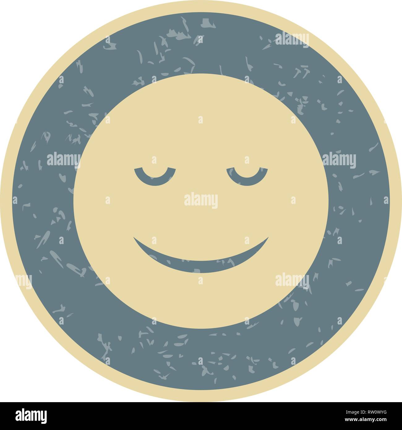 Emoji Icône calme vecteur vecteur icône de signe l'illustration de l ...