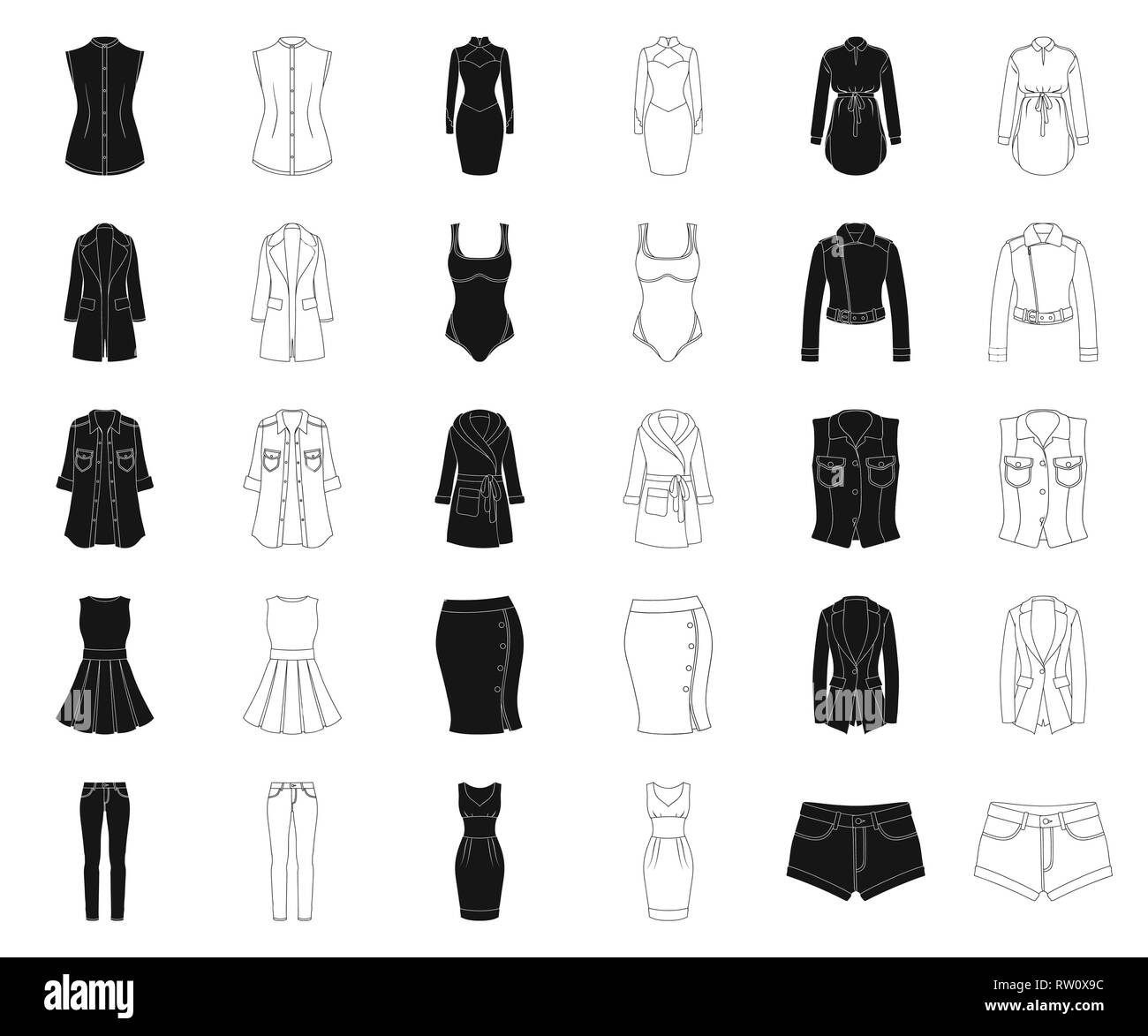 Les assemblages,accessoires,atelier,ceinture,plage,Black,contours,voile,vêtements,boutons,collier,manteau,collection,découpe,manches,design,la mode,robe,folds,Accueil,hood,icon,illustration,isolé,veste,jeans,kosovorotka,petit,leggings,lock,midi,maxi,mini,poches,piscine,robe,sarafan,set,shirt,achats,bref,shorts,signer jupe,manches,style,maillot de bain,symbole,,variété,femmes,vecteur vecteurs vecteur , Illustration de Vecteur