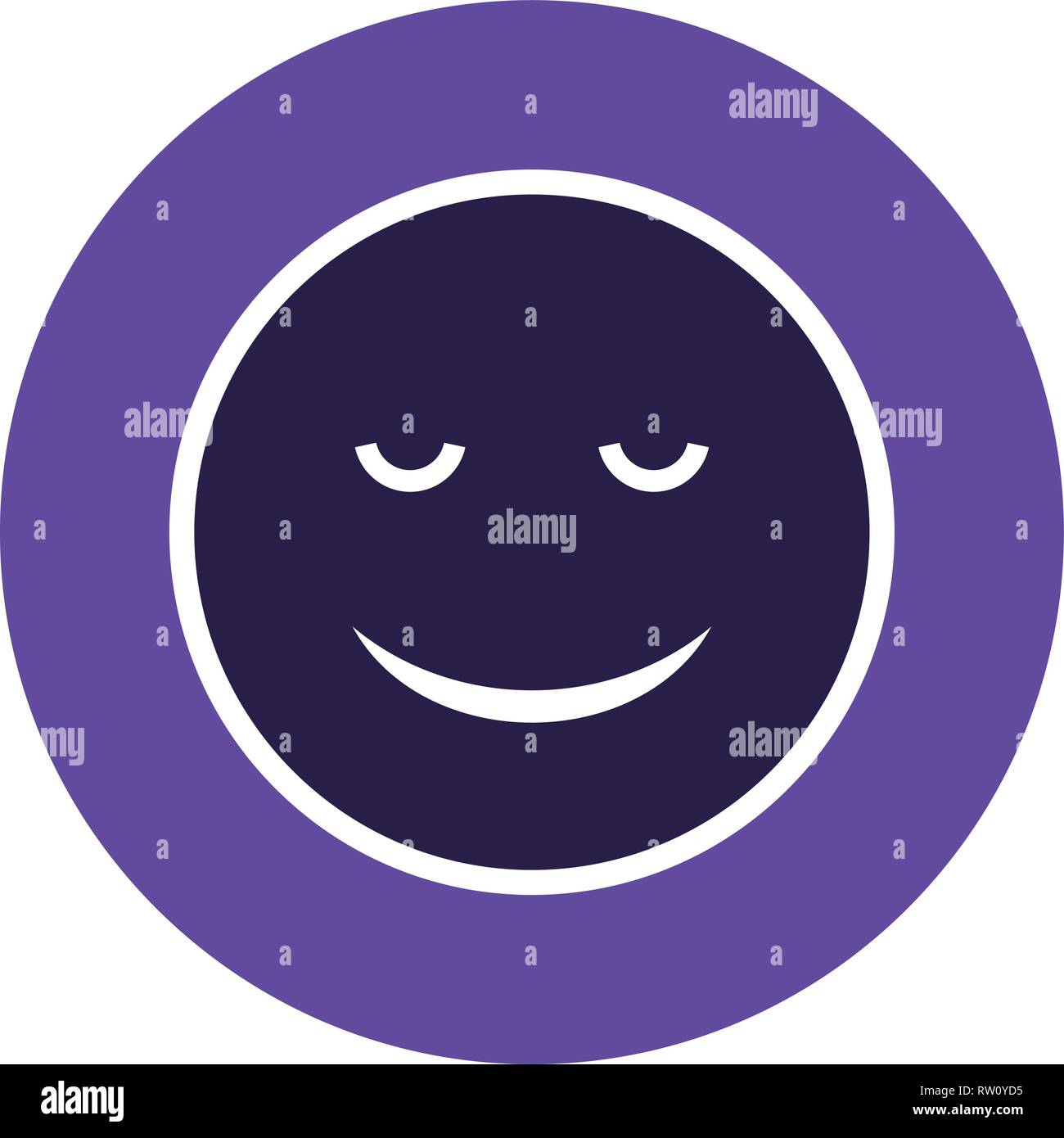 Emoji Icône calme vecteur vecteur icône de signe l'illustration de l ...
