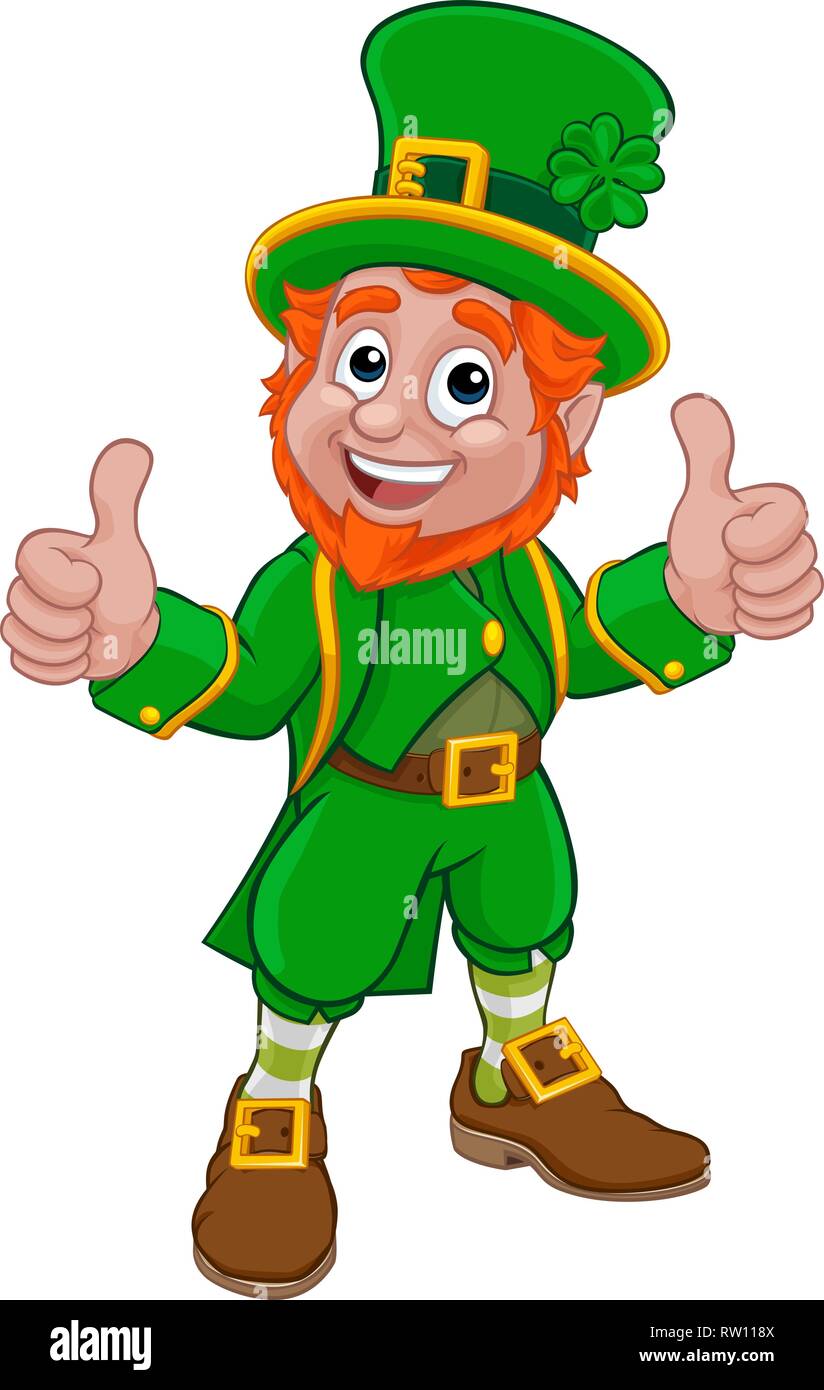 Leprechaun St Patricks Day Personnage Illustration de Vecteur