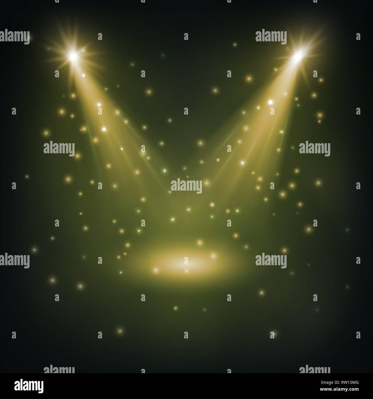 Résumé fond disco avec spots et les rayons lumineux. Illustration de Vecteur