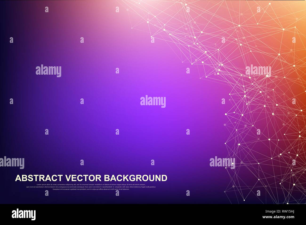 Connexion réseau Global concept. Big la visualisation de données. Réseau social dans la communication des réseaux informatiques mondiaux. La technologie de l'Internet. Business Illustration de Vecteur