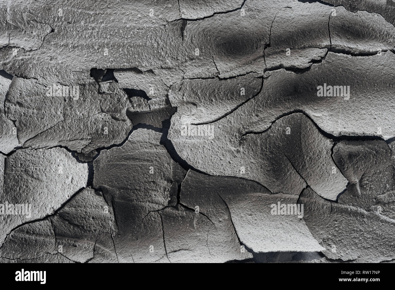 Surface du sol stérile fissuré, le réchauffement de la notion Photo ...