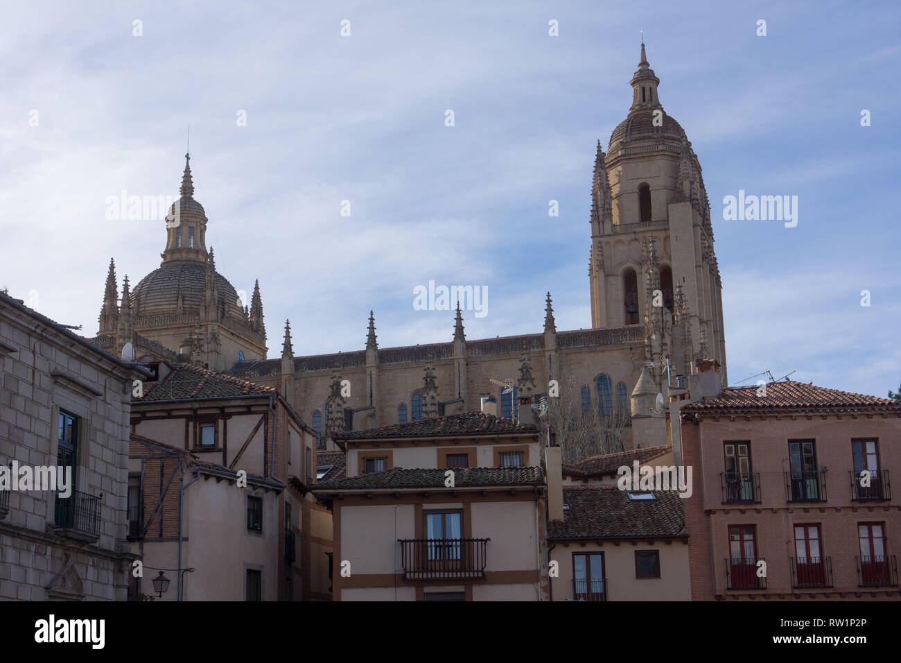 Catedral de Segovia, Ségovie Cathédrale, Segovia, Espagne Banque D'Images