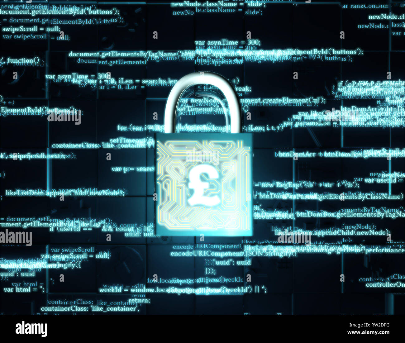 Transmission de données réseau et verrouillage, dièse, protection de sécurité Banque D'Images