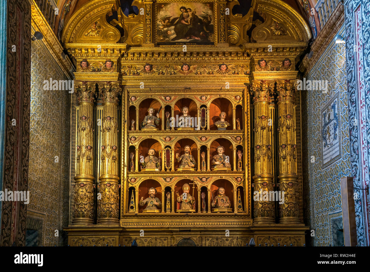 Kapelle der Elftausend Jungfrauen, Jesuitenkirche Igreja do Colégio suis Praca Do Municipio, Funchal, Madeira, Portugal, Europa | Chapelle des onze Banque D'Images