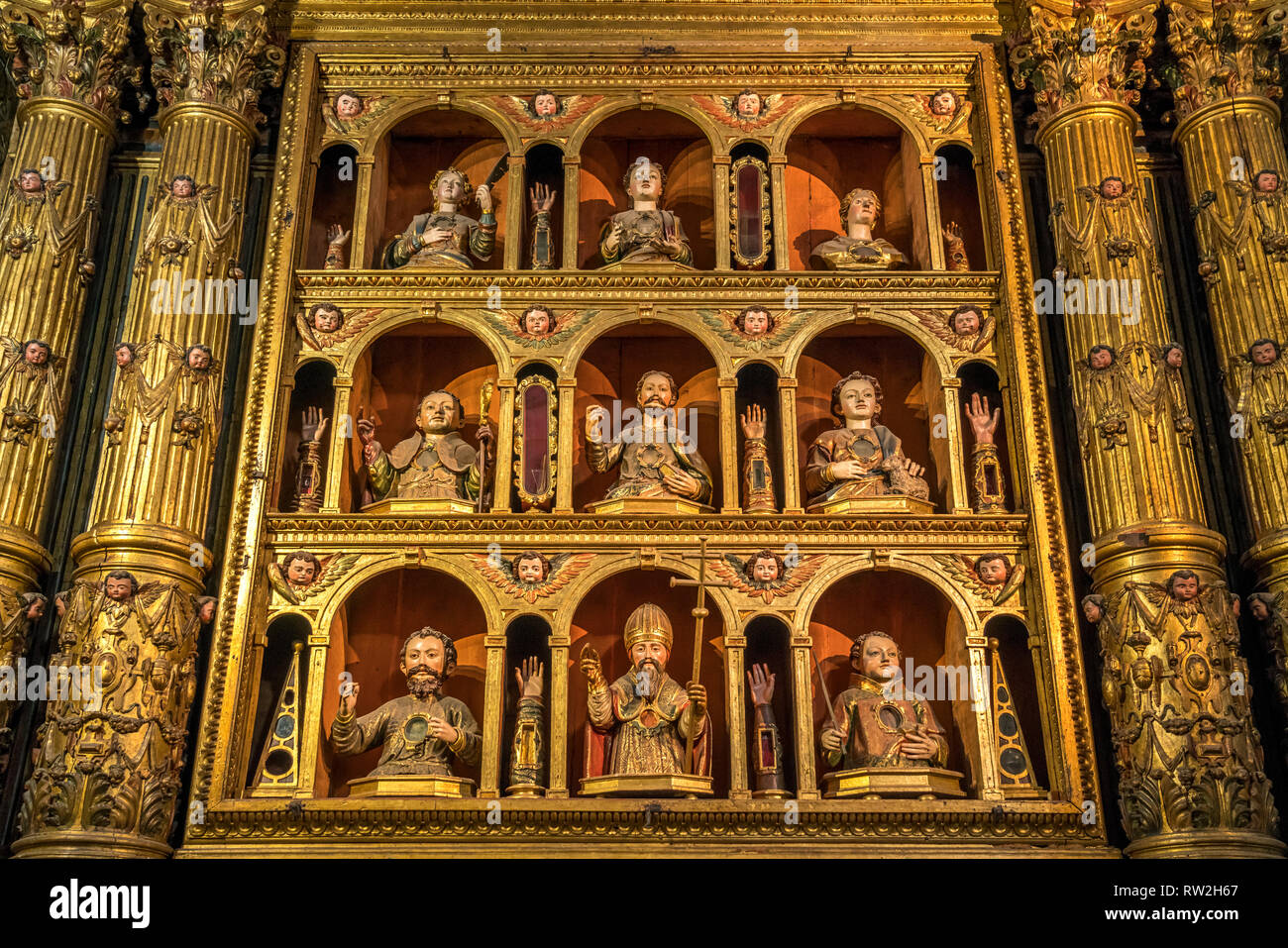 Kapelle der Elftausend Jungfrauen, Jesuitenkirche Igreja do Colégio suis Praca Do Municipio, Funchal, Madeira, Portugal, Europa | Chapelle des onze Banque D'Images