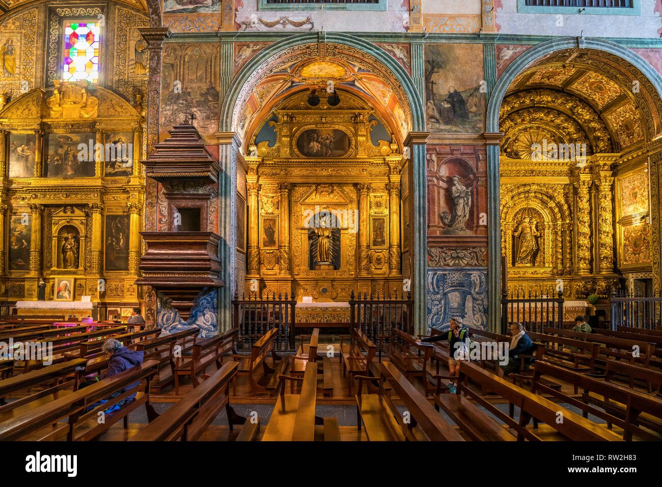 Der Innenraum Jesuitenkirche Igreja do Colégio suis Praca Do Municipio, Funchal, Madeira, Portugal, Europa | Saint John the Evangelist Igreja do Banque D'Images