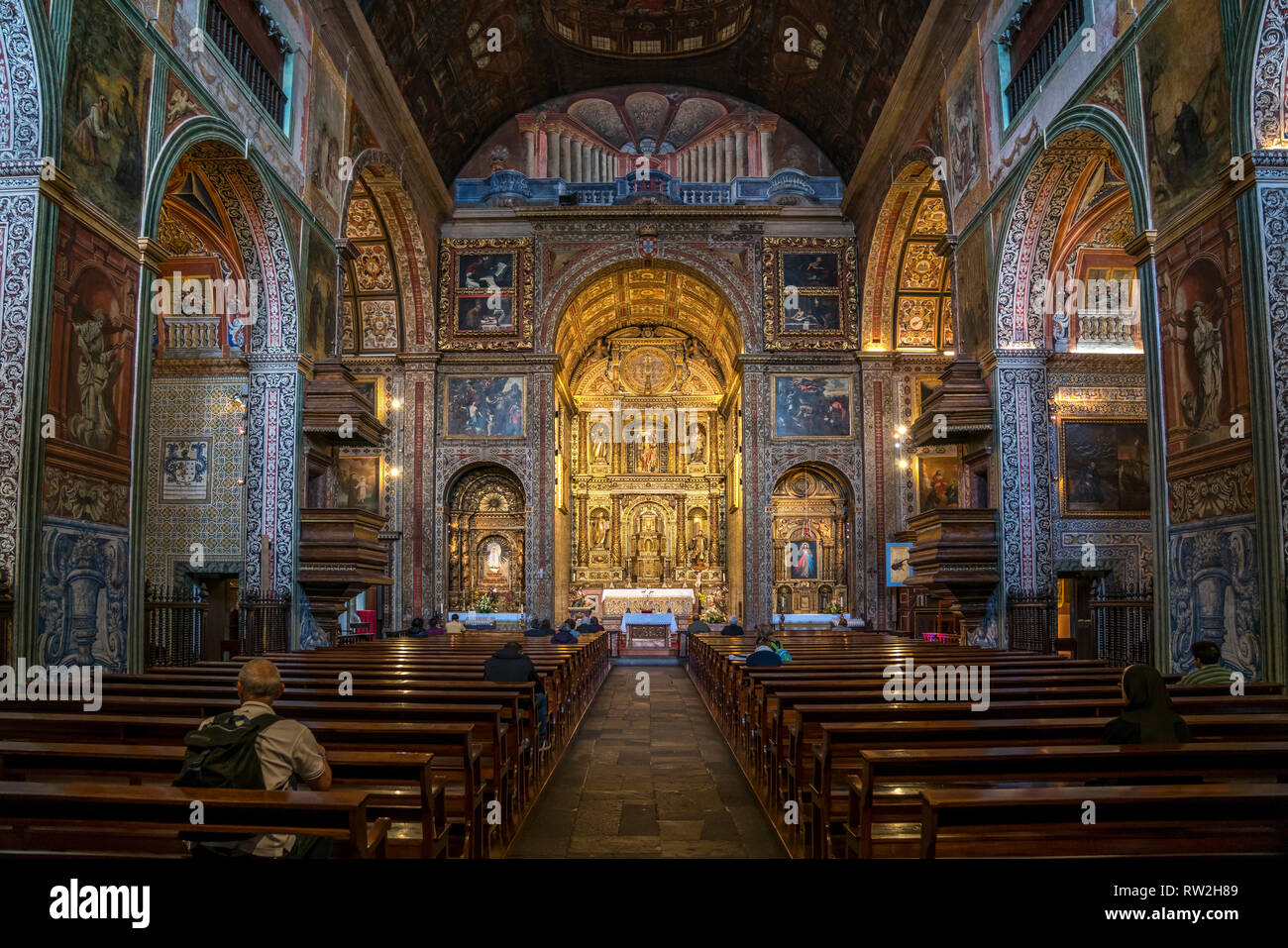 Der Innenraum Jesuitenkirche Igreja do Colégio suis Praca Do Municipio, Funchal, Madeira, Portugal, Europa | Saint John the Evangelist Igreja do Banque D'Images