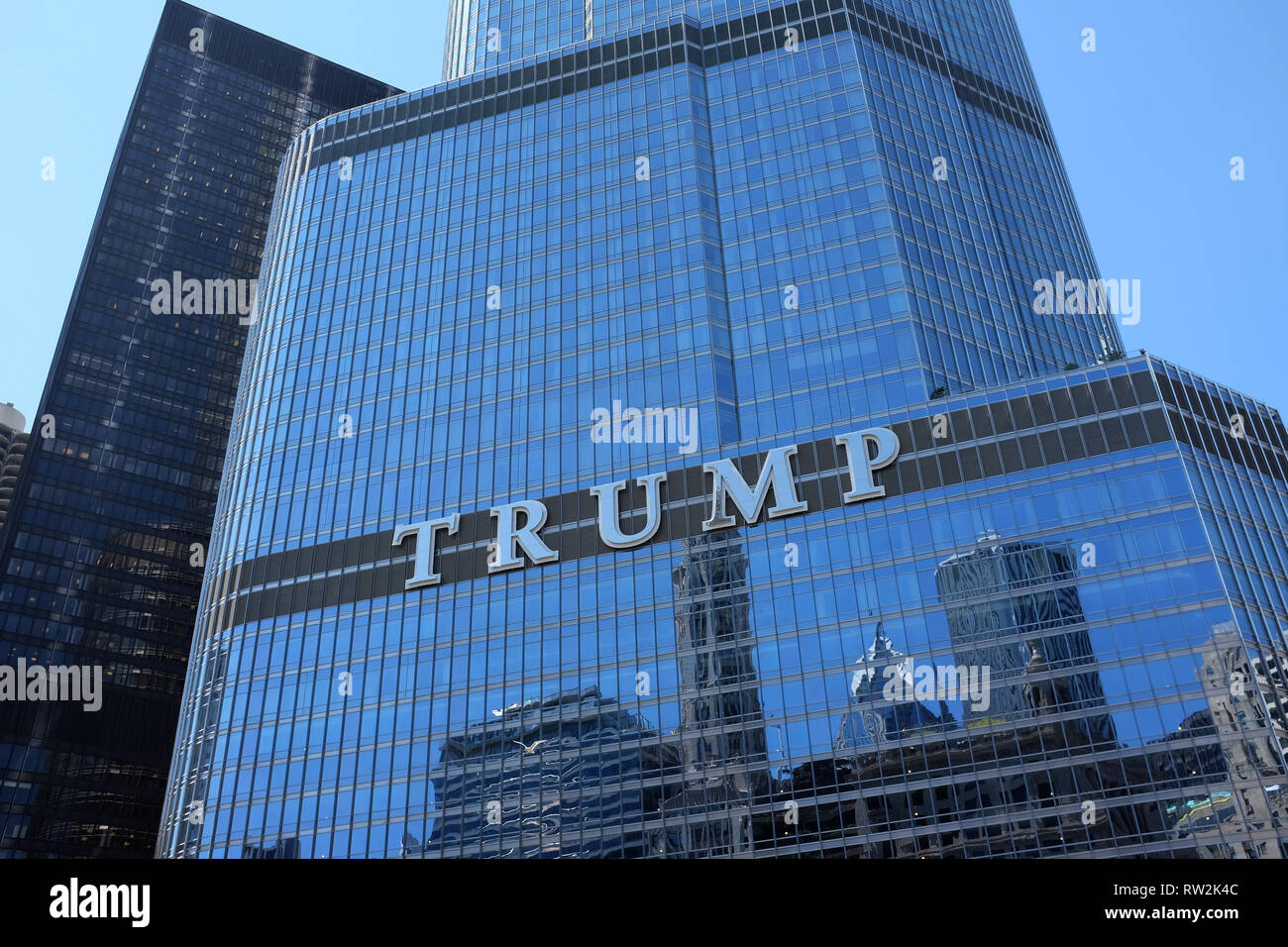 Trump Tower Chicago Banque D'Images