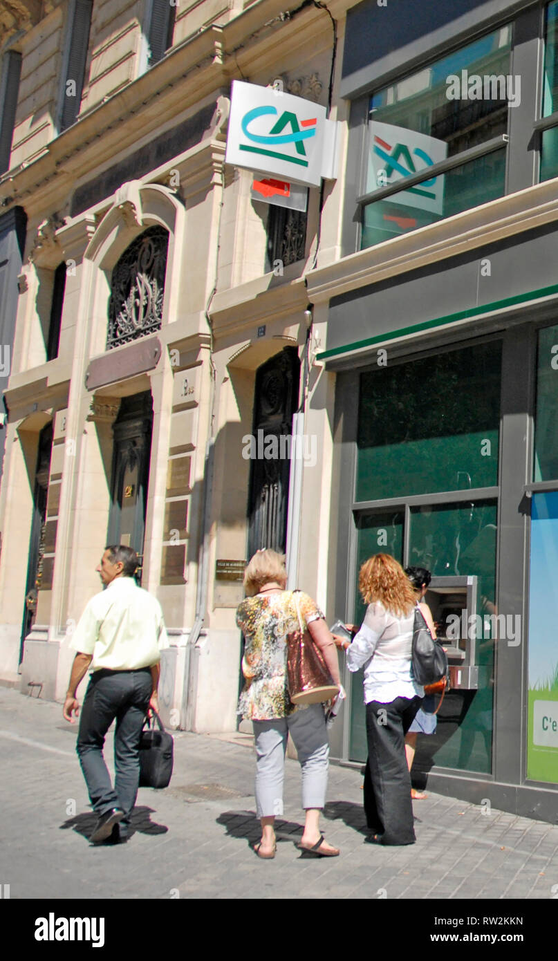 Crédit Agricole, Marseille, Bouches-du-Rhône, France Banque D'Images