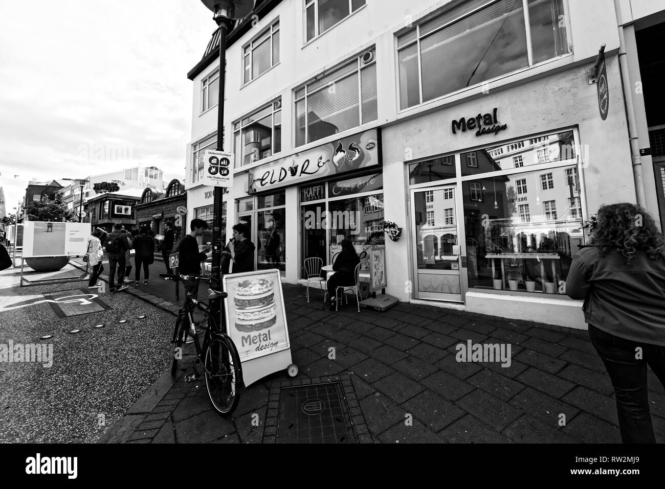 Reykjavik en Islande Banque D'Images