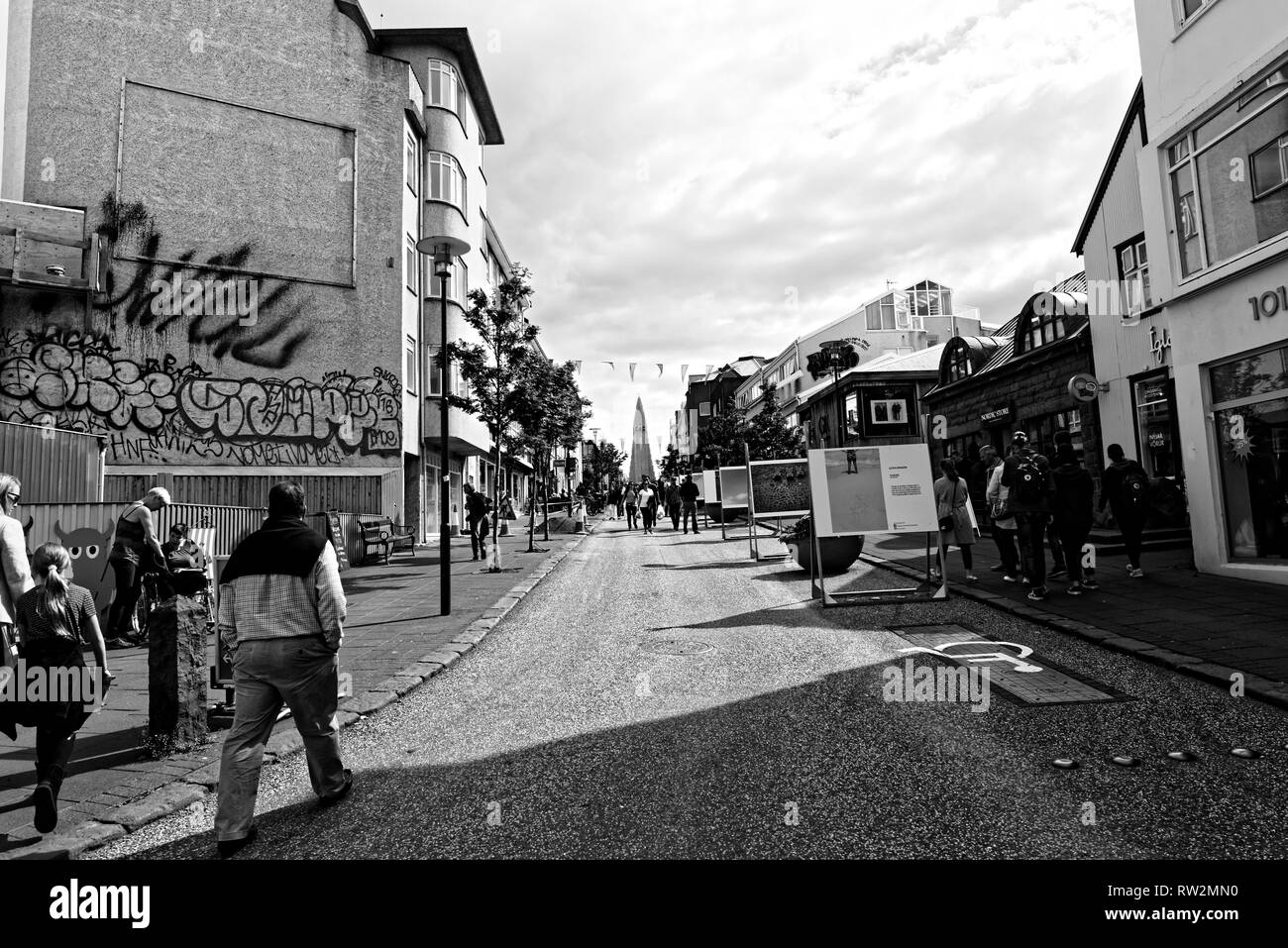 Reykjavik en Islande Banque D'Images
