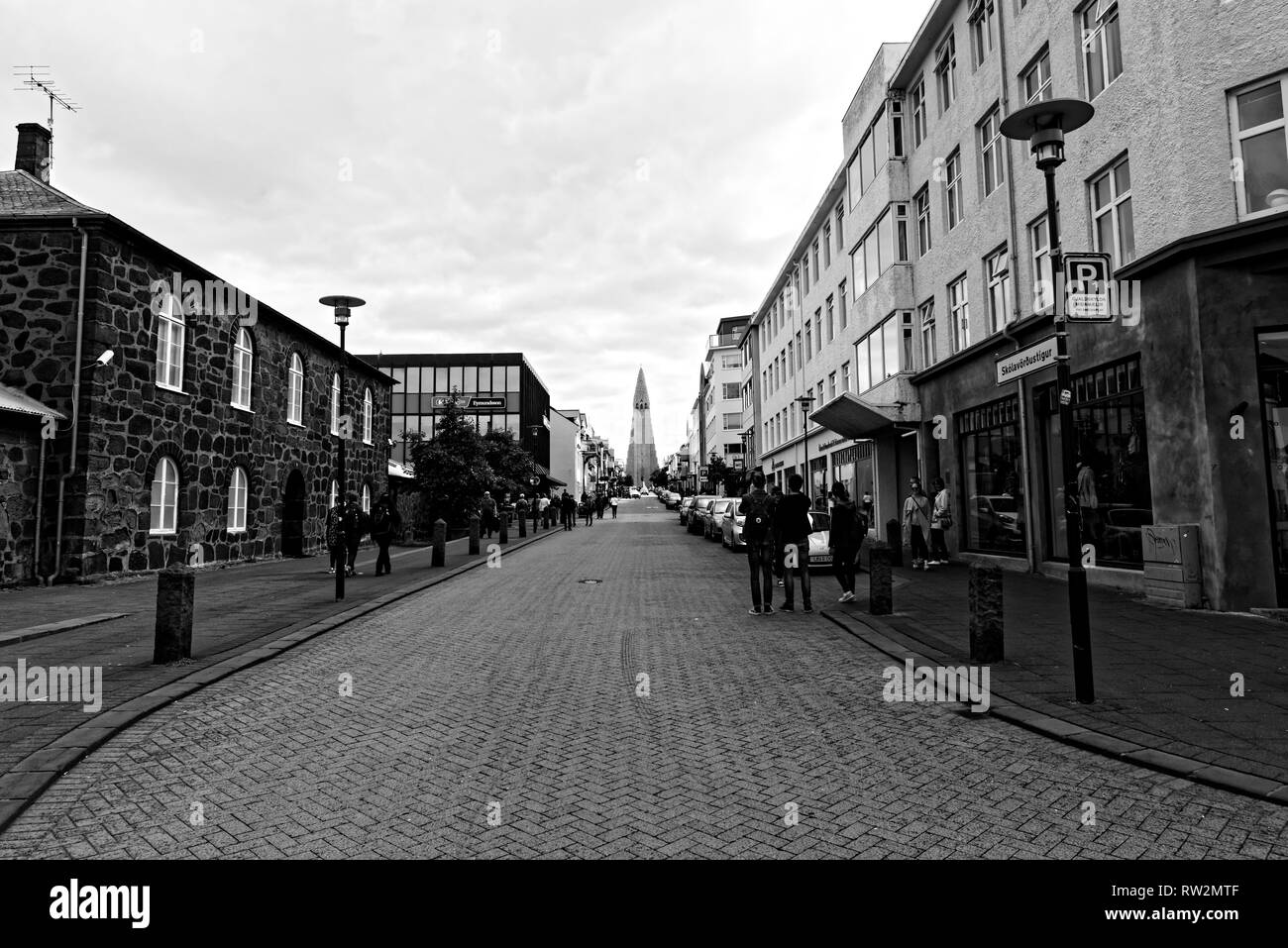 Reykjavik en Islande Banque D'Images