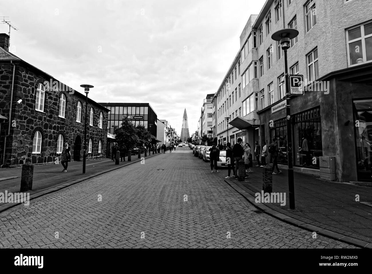 Reykjavik en Islande Banque D'Images