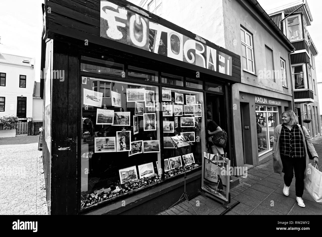 Reykjavik en Islande Banque D'Images