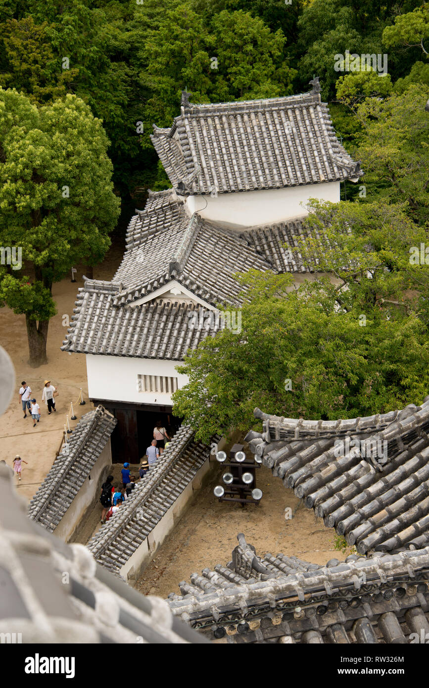 L'Asie, Japon, région du Kansai, Himeji, Himeji Castle Banque D'Images