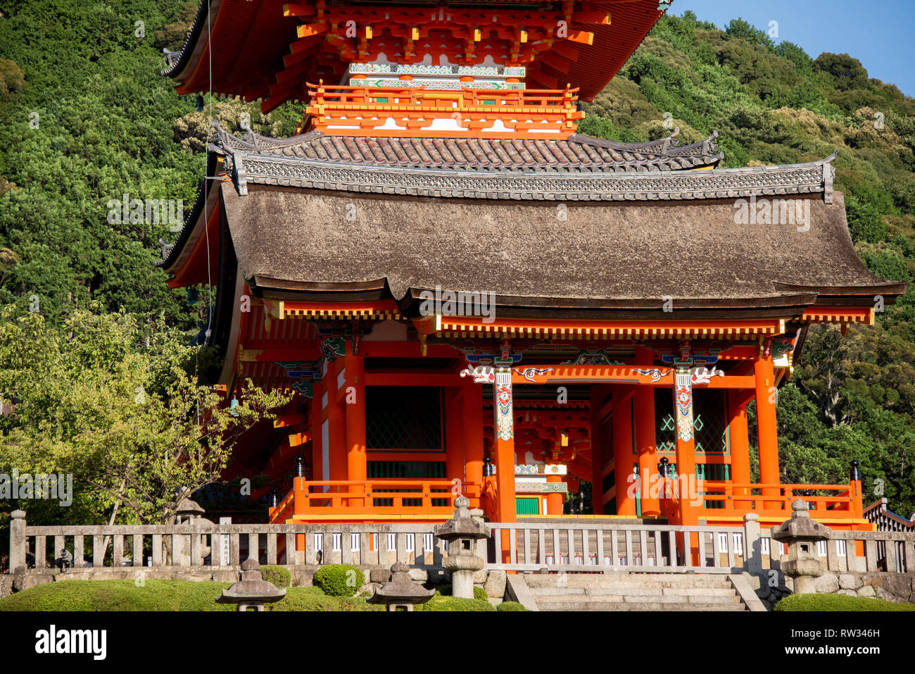 L'Asie, Japon, région du Kansai, Kyoto, temple Kiyomizu-dera Banque D'Images
