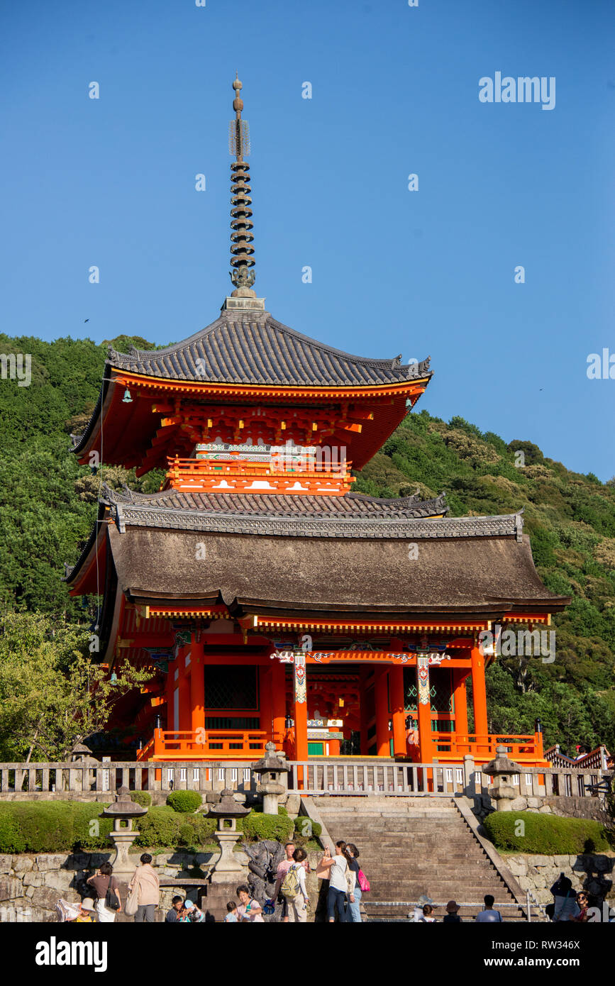 L'Asie, Japon, région du Kansai, Kyoto, temple Kiyomizu-dera Banque D'Images