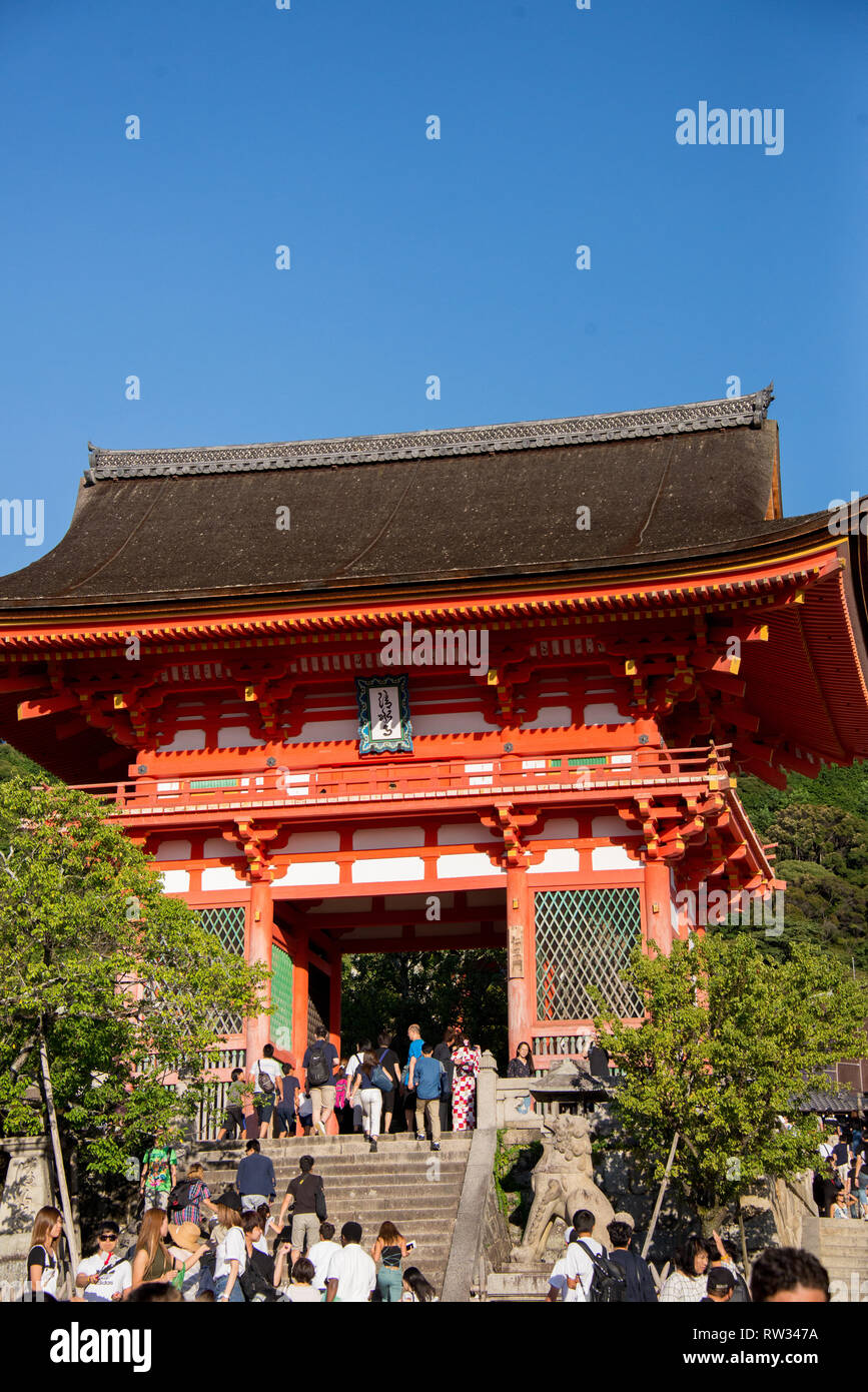 L'Asie, Japon, région du Kansai, Kyoto, temple Kiyomizu-dera Banque D'Images