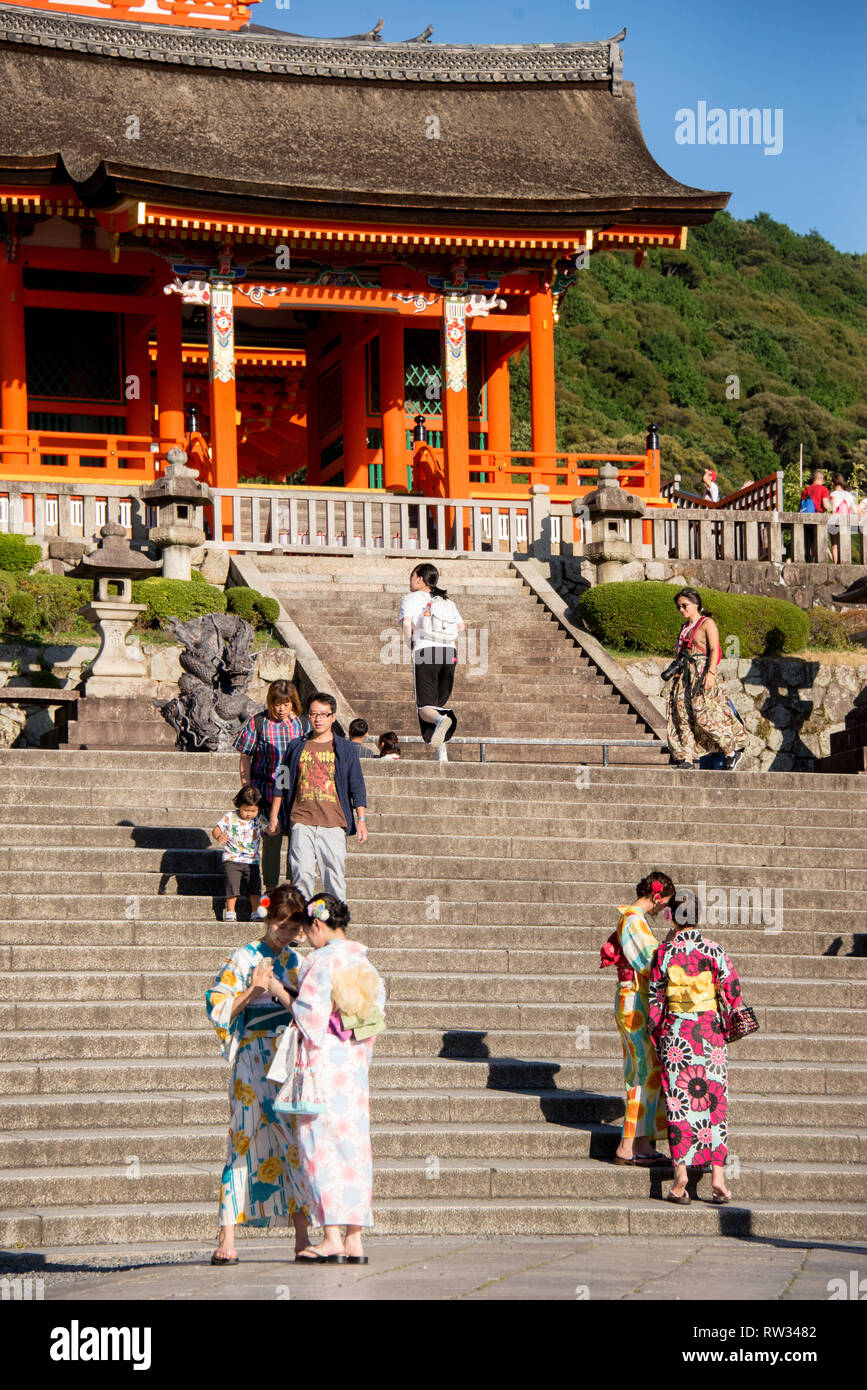 L'Asie, Japon, région du Kansai, Kyoto, temple Kiyomizu-dera Banque D'Images