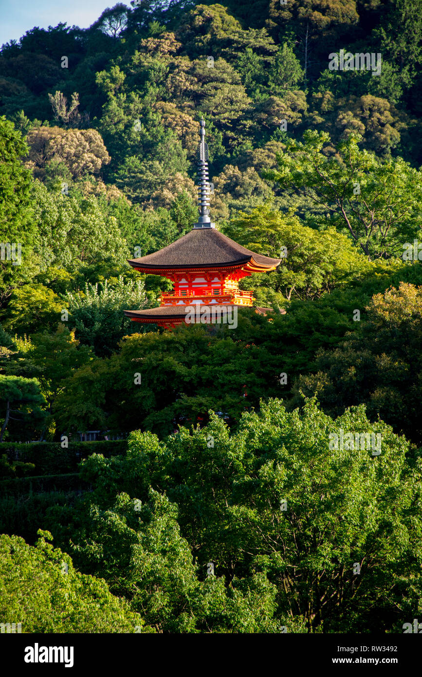L'Asie, Japon, région du Kansai, Kyoto, temple Kiyomizu-dera Banque D'Images