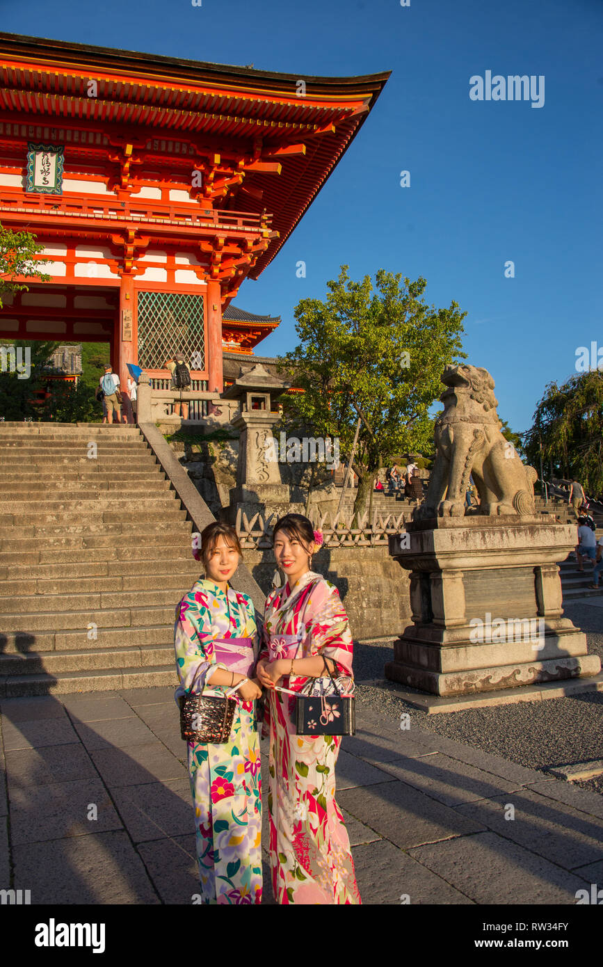 L'Asie, Japon, région du Kansai, Kyoto, temple Kiyomizu-dera Banque D'Images