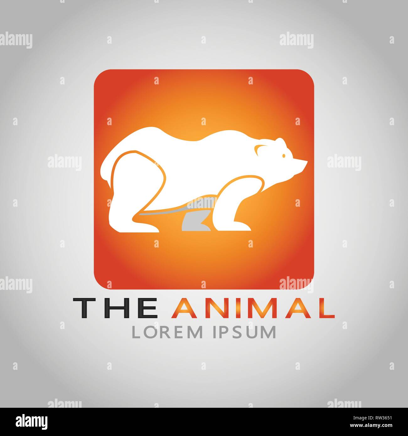 Ce logo a un animal libre. Ce logo est bon pour une utilisation par des entreprises ou des entreprises en lien avec les jouets des enfants. Illustration de Vecteur
