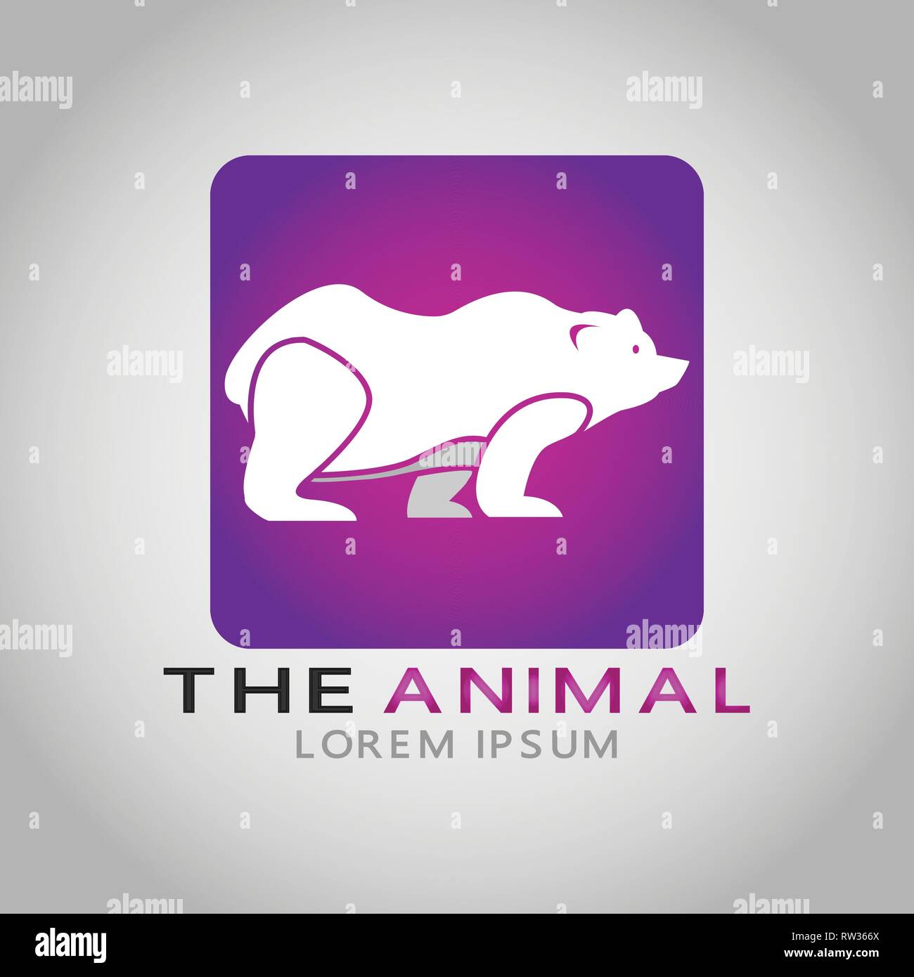 Ce logo a un animal libre. Ce logo est bon pour une utilisation par des entreprises ou des entreprises en lien avec les jouets des enfants. Illustration de Vecteur