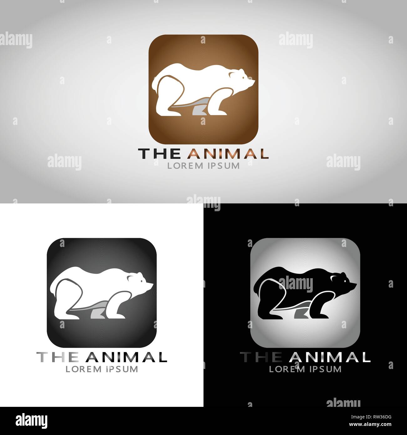 Ce logo a un animal libre. Ce logo est bon pour une utilisation par des entreprises ou des entreprises en lien avec les jouets des enfants. Illustration de Vecteur