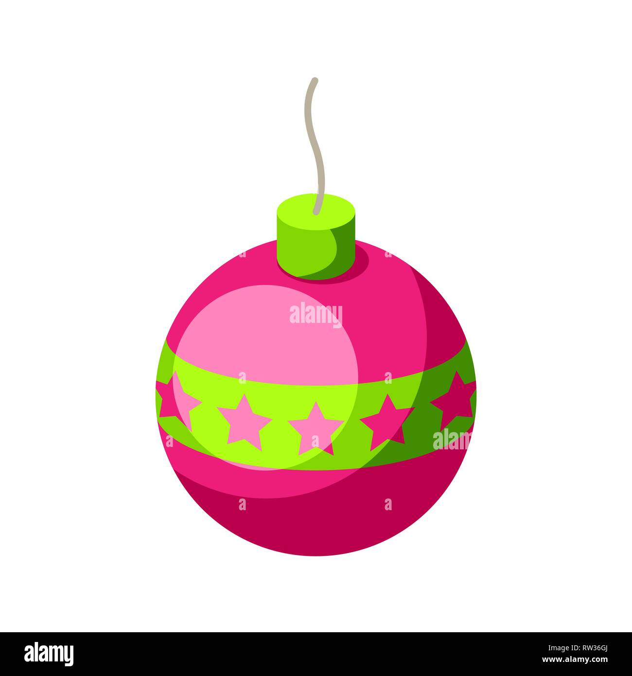 Illustration d'artifice coloré. Illustration de Vecteur