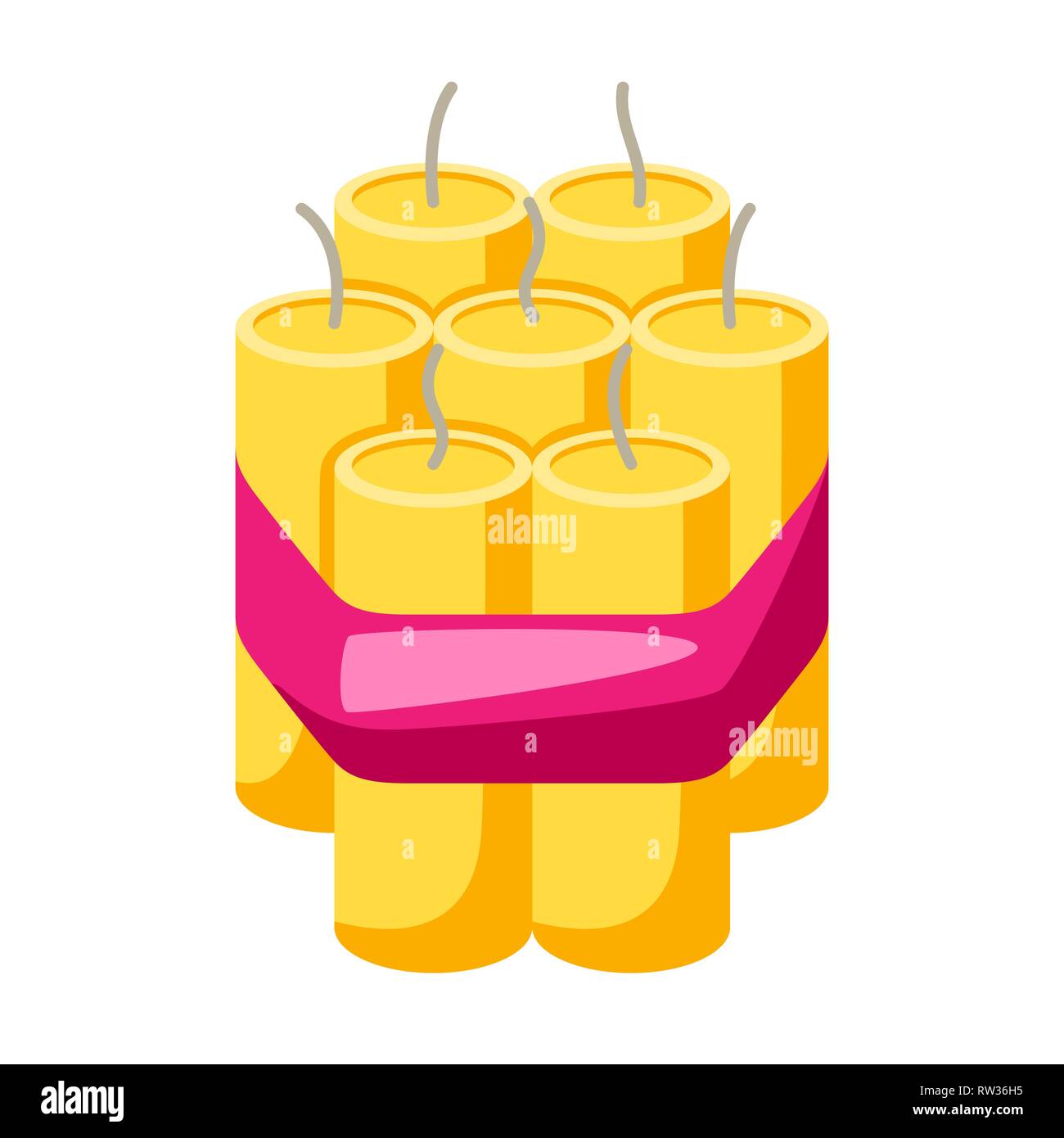 Illustration d'artifice coloré. Illustration de Vecteur