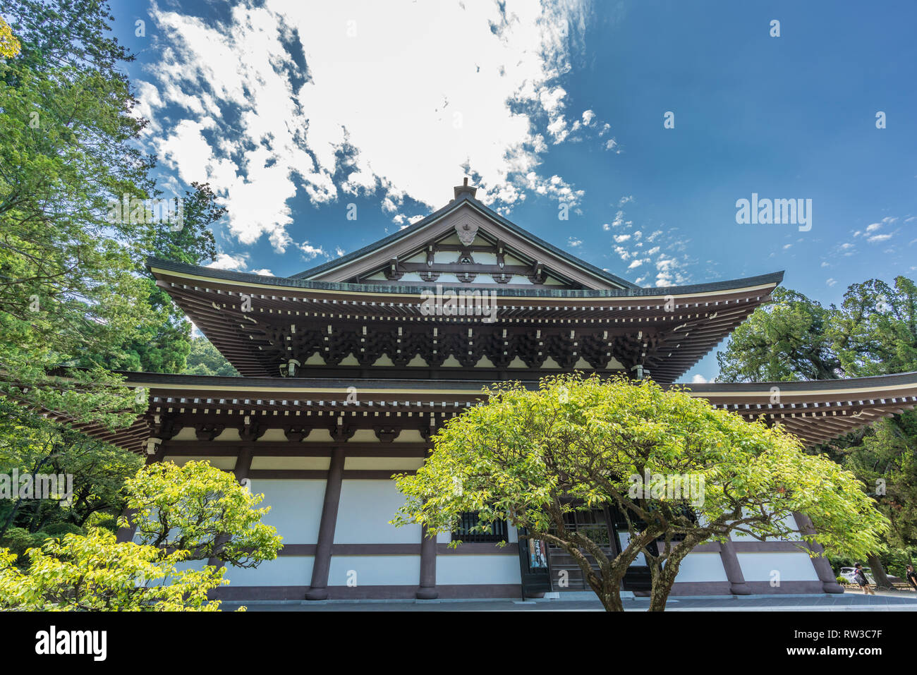 Butsuden Hall ou couloir principal d'Engaku-ji temple bouddhiste Zen. Kamakura, préfecture de Kanagawa, Japon Banque D'Images