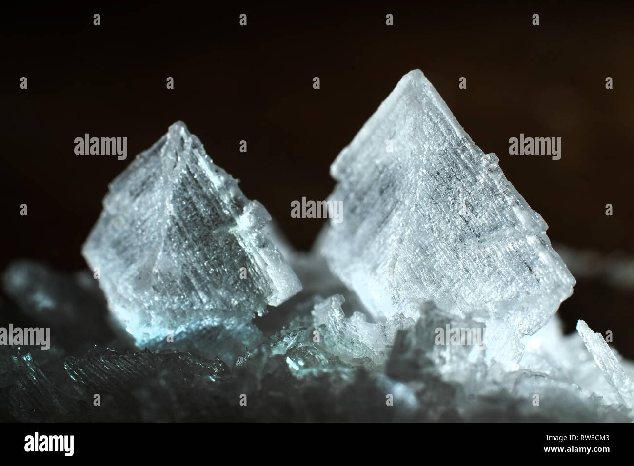 Les cristaux de sel de mer, Close up. Banque D'Images